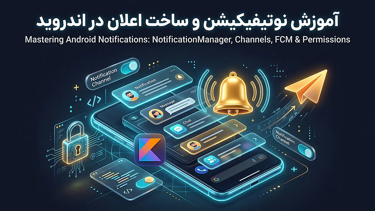 آموزش نوتیفیکیشن در اندروید: راهنمای ساخت اعلان با کاتلین