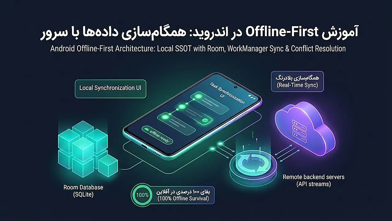 آموزش Offline-First در اندروید: همگام سازی داده ها با سرور