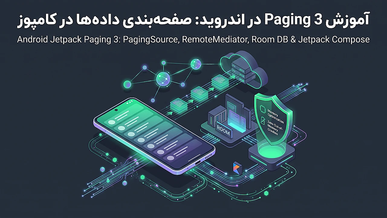 آموزش Paging 3 در اندروید: صفحه بندی داده ها در کامپوز