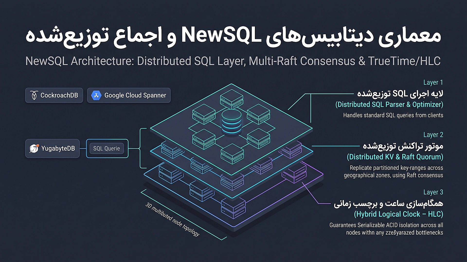معماری دیتابیس‌های NewSQL و اجماع توزیع‌شده