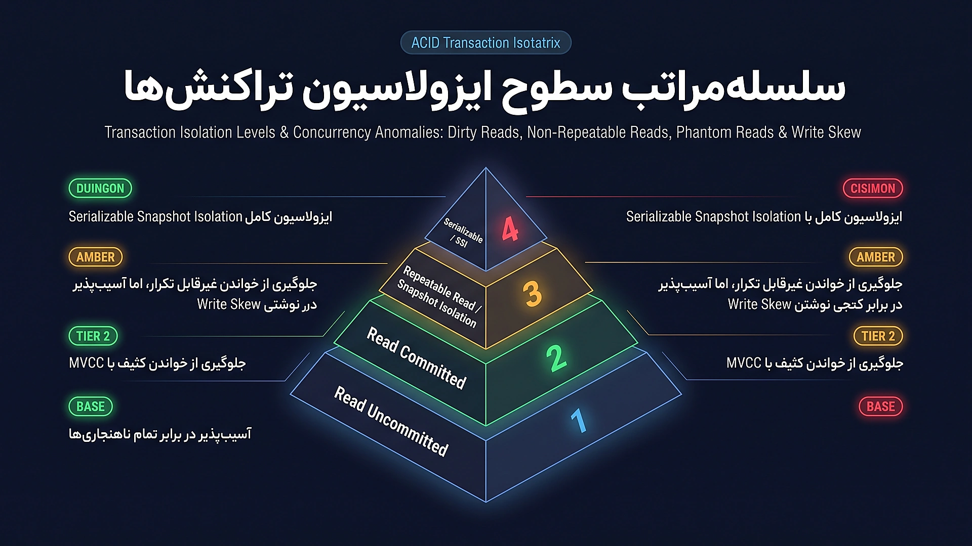 سطوح ایزولاسیون تراکنش ها و پدیده های ناخواسته همزمانی
