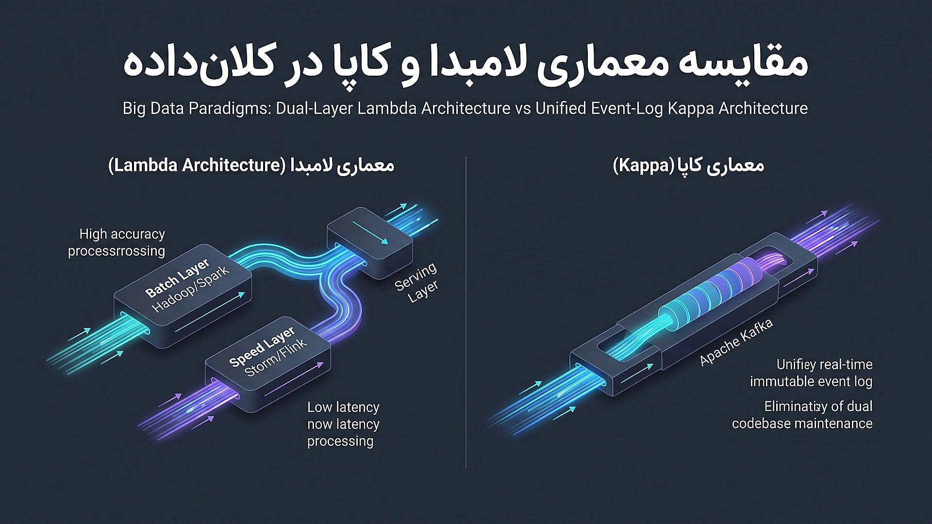 معماری کاپا و پردازش جریانی رویدادها با آپاچی کافکا و فلینک