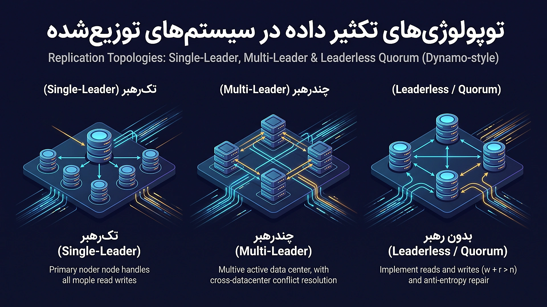 توپولوژی های رپلیکیشن داده ها در سیستم های توزیع شده