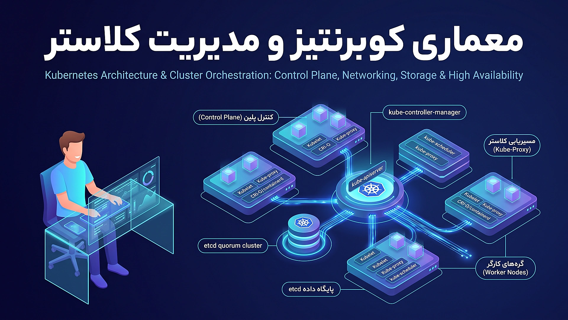 آموزش کوبرنتیز و معماری کلاستر از پایه