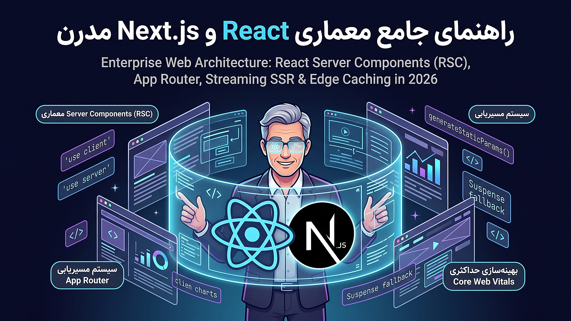 آموزش فریم ورک React و Next.js مدرن از پایه تا پیشرفته