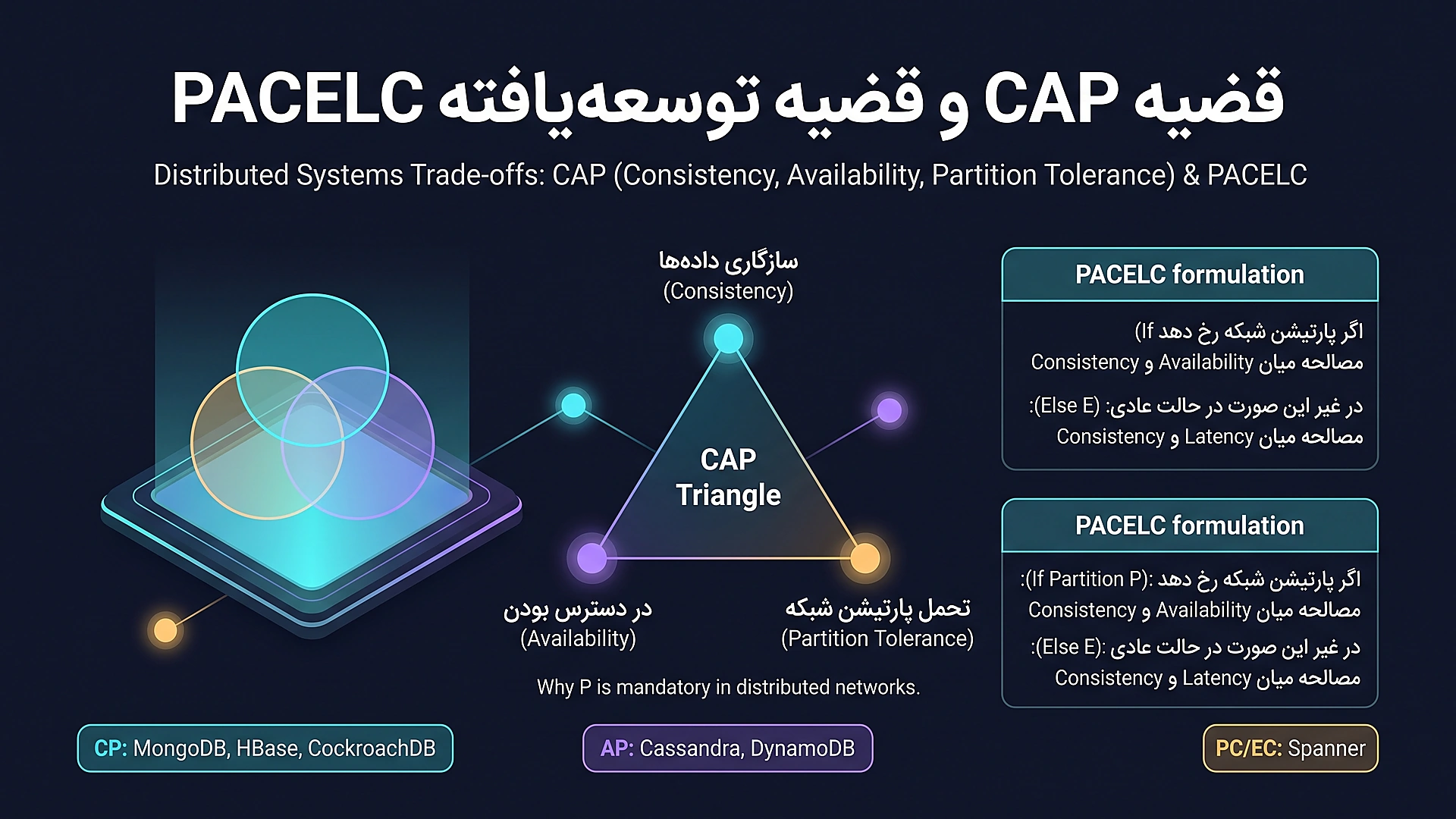 قضیه CAP و قضیه توسعه یافته PACELC در سیستم های توزیع شده